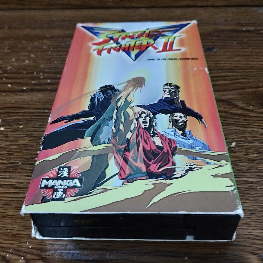Street Fighter II V - Fight to the Finish (Anime VHS, Manga, Unrated)